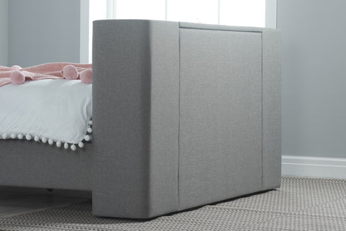 Plaza Fabric Tv Bed Grey